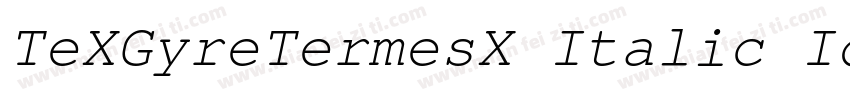 TeXGyreTermesX Italic Identity H字体转换